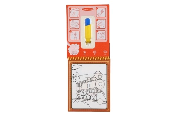 Magisch schilderen met water vervoersmiddelen met magische pen op kaart 15x25x4cm