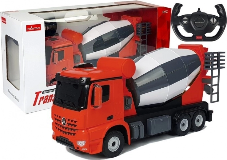 Afstandsbestuurbare auto Mercedes-Benz Arocs Rastar 1:14 rood