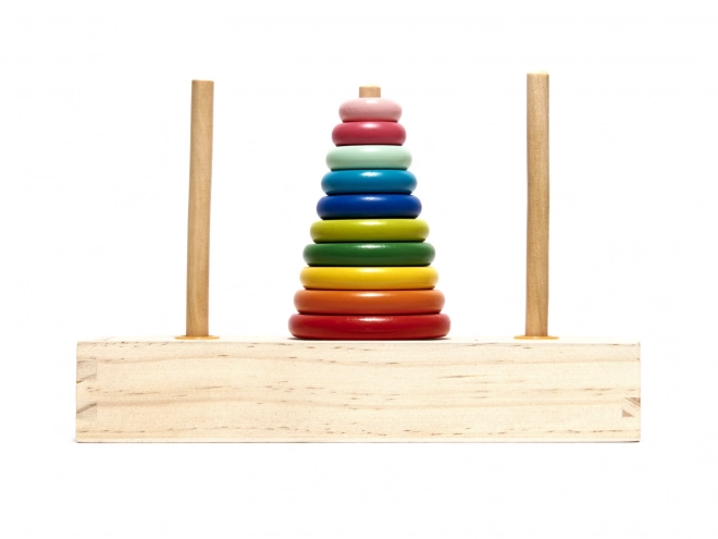Kinder houten puzzel - De Toren van Hanoi