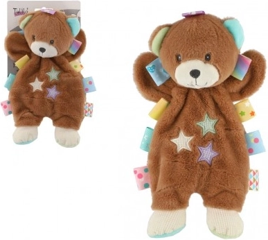 Pluchen knuffelbeer slaapvriendje met rammelaar
