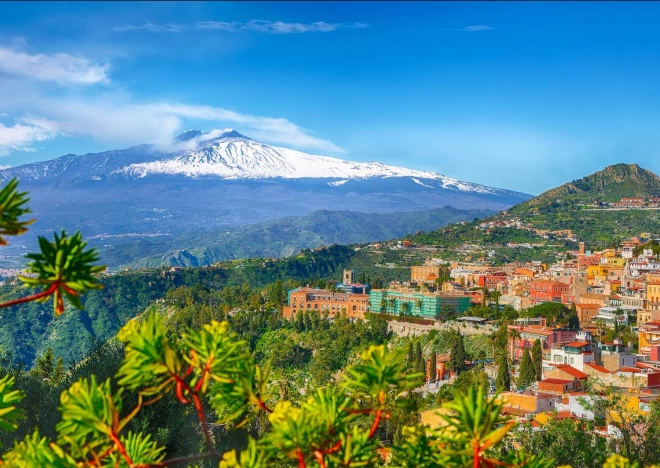 Enjoy puzzel Etna en Taormina, Sicilië – 1000 stukjes