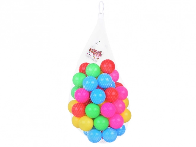 Kleurrijke ballen van 6cm 50 stuks van zacht plastic ZA5411