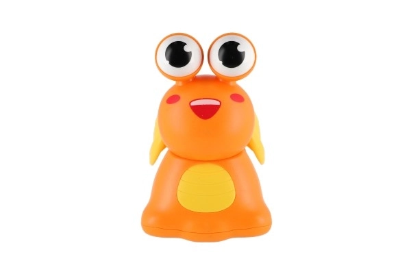 Slak Druk en Rijd plastic 8cm met opwindmechanisme 3 kleuren 12 stuks in doos