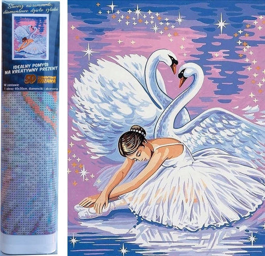 Diamond painting Zwanenmeer 30 × 40 cm