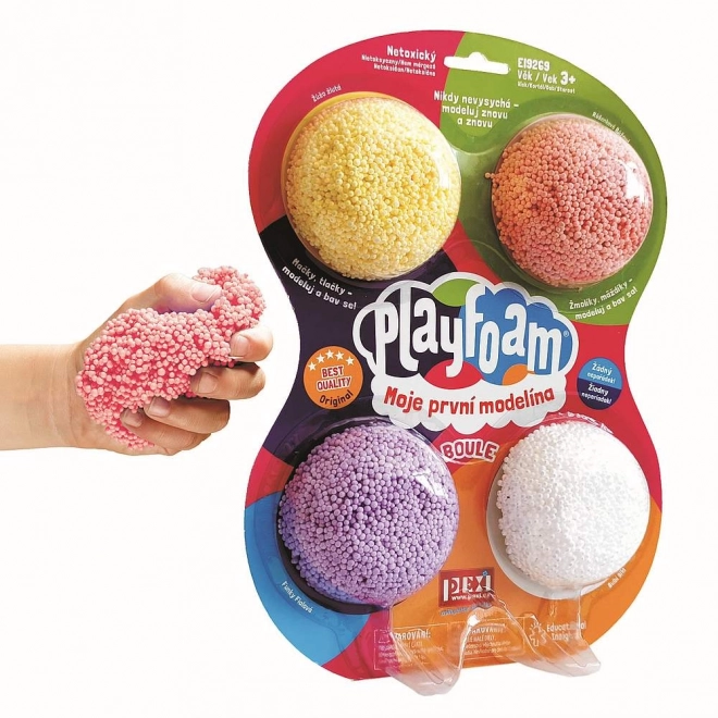 PlayFoam® Modelinaglom / Klei bolletjes 4 kleuren