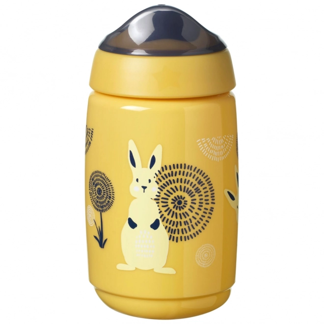 Superster anti-lek beker met tuit, 390ml,12m+, geel