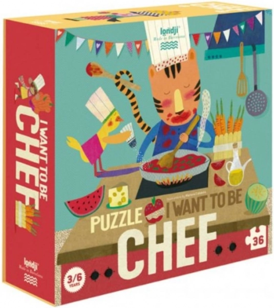 Londji Puzzel Ik wil chef-kok zijn 36 stukken