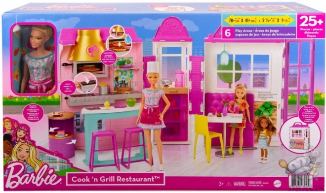 Barbie Restaurant Set met Toebehoren