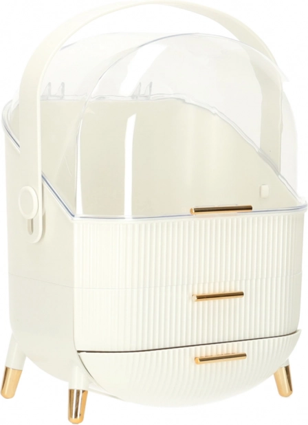 witte cosmetica-organizer met lades