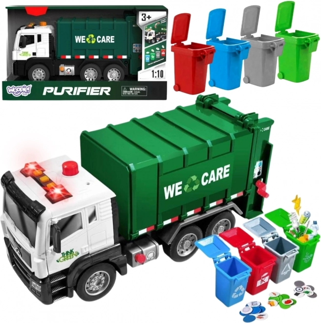 Interactieve vuilniswagen Purifier 1:10 - Educatief speelgoed voor afvalscheiding