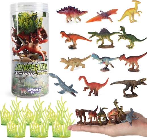 Set van 18 dinosaurusfiguren WOOPIE