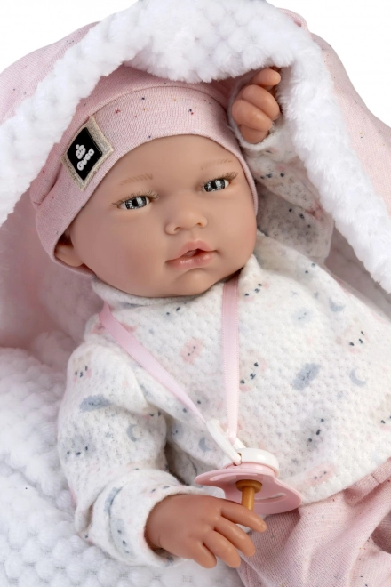 Guca 886 GALA - realistische pop baby met een zacht stoffen lichaam - 38 cm