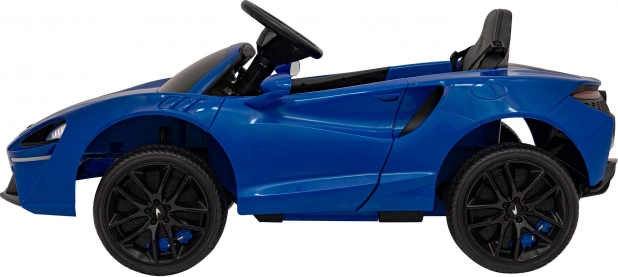 Elektrische kinderauto McLaren Artura 4x4 met afstandsbediening en LED – Blauw