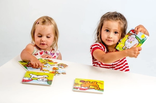 Mini puzzel Mijn eerste dieren - 9 stukjes