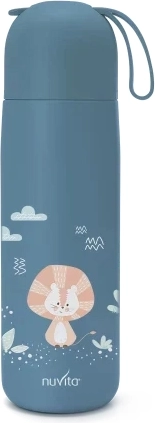 Thermosfles met siliconen handgreep 400 ml, Powder Blue