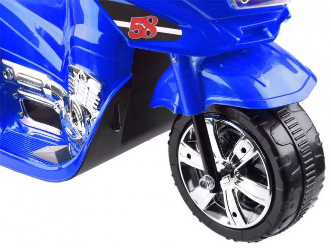 Kinder sportmotorfiets met kleurrijke LED verlichting – Blauw