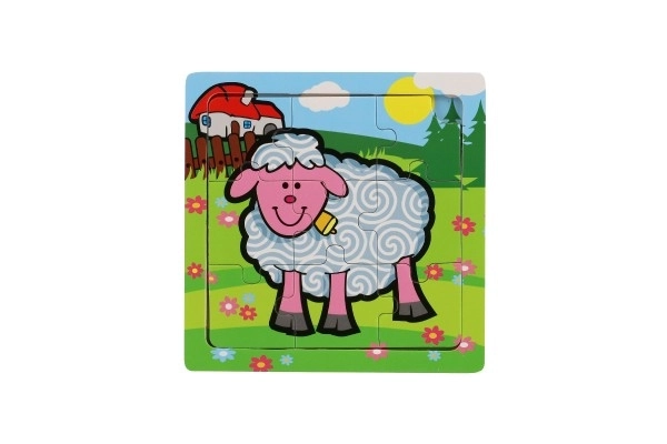Mini puzzel Mijn eerste dieren - 9 stukjes