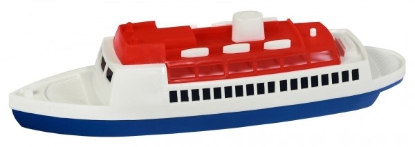 Oceaanstomer voor in het water