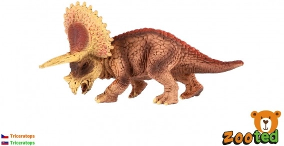 Kleine plastic triceratops 14 cm