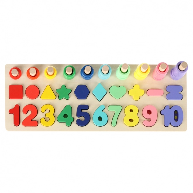 Houten educatieve bouwset 2-in-1 met telraam Montessori