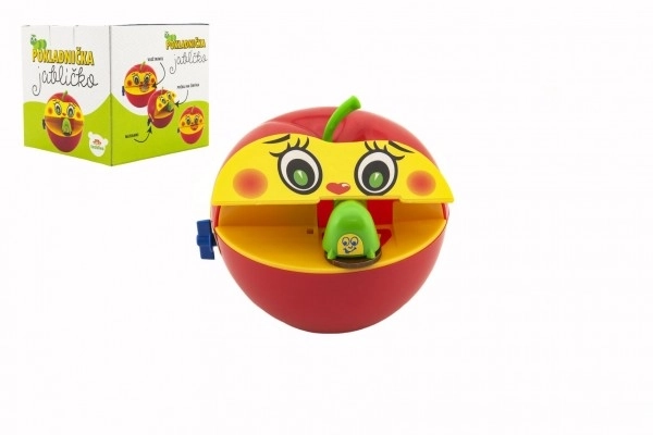 Spaarpot Appel met Wormpje op Sleutel
