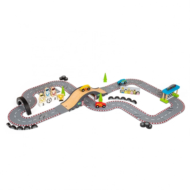 Bigjigs Rail Houten Racebaan Wedstrijddag