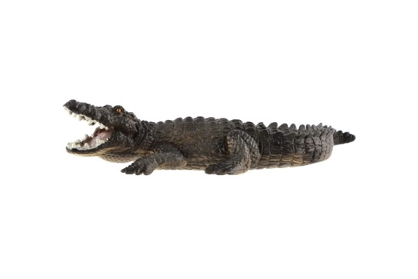 West-Afrikaanse krokodil speelgoed plastic 17cm in zakje