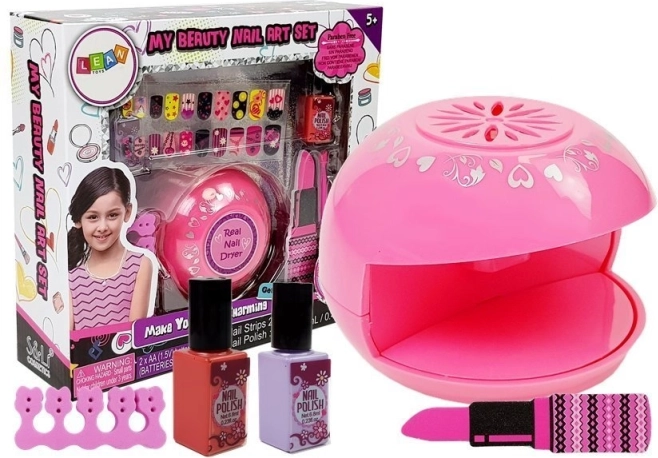 Nagelset met lakjes, droger en stickers voor kinderen