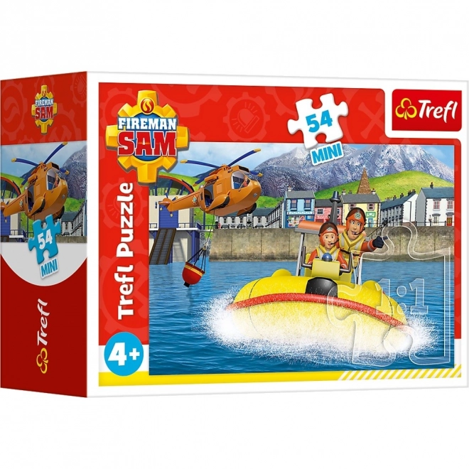Puzzel Brandweerman Sam Op het water