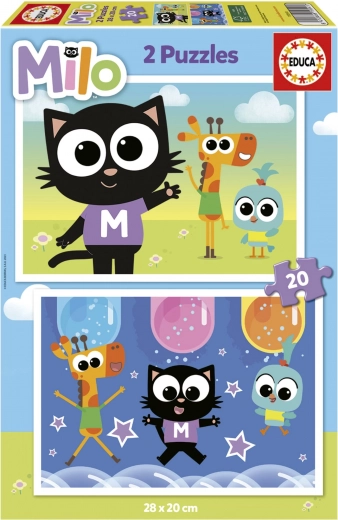 Springende Puzzel Milo 2x20 stukjes