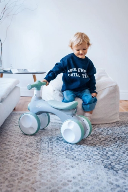 Loopfietsje MoMi TOBIS met bubbels grijs