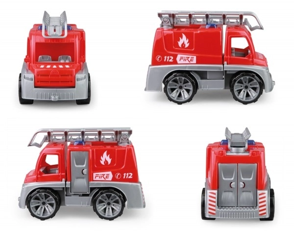 Auto Truxx brandweer plastic 29cm met figuur in doos 39x22x16cm 24m+