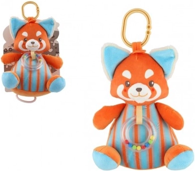 Pluchen vos met speeldoos en clip om op te hangen voor baby’s