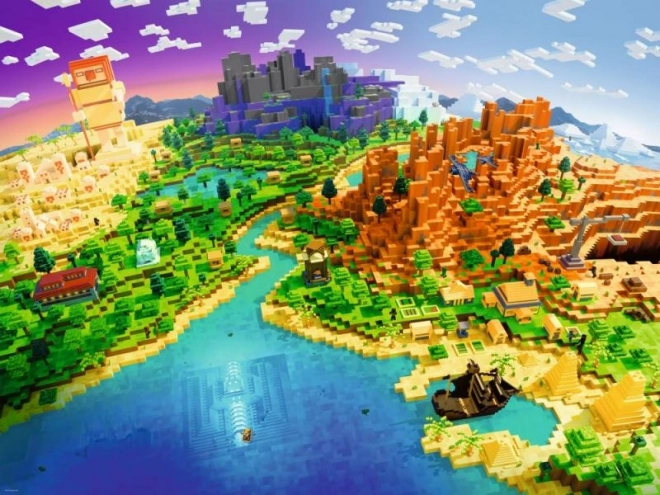 Puzzel 1500 stukjes Minecraft World