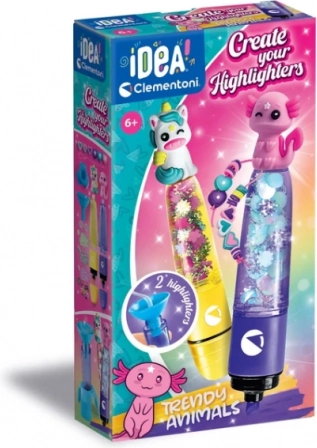 Idea Art mini markeerstiftfabriek – magische dieren Clementoni