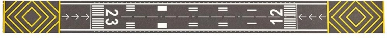 Runway-tape voor realistisch spel