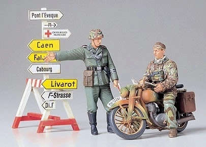 Kunststof model German Motorcycle Orderly Set