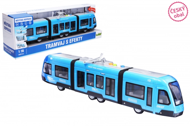 Moderne tram met effecten 44 cm
