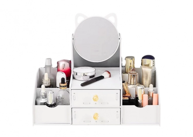 Kinder cosmetische kaptafel met oren en lades - wit