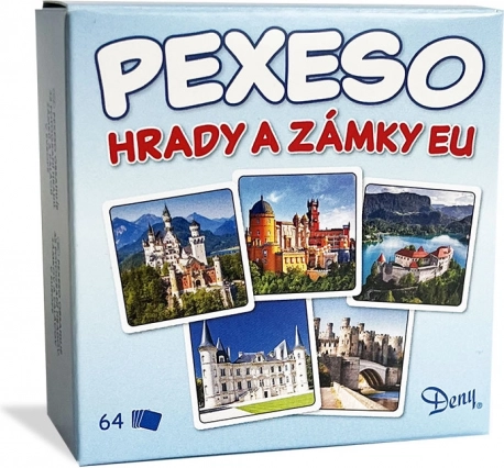 Pexeso Kastelen en Paleizen van de EU in een doosje