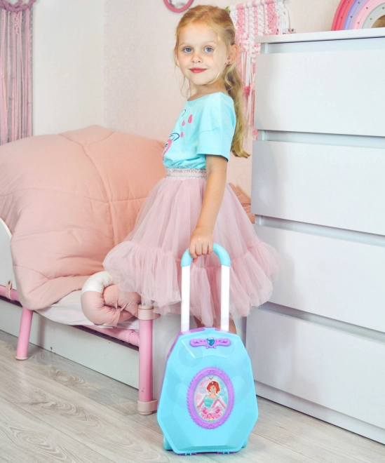 Kaptafel voor meisjes 2-in-1 Mooie salon WOOPIE in koffertje