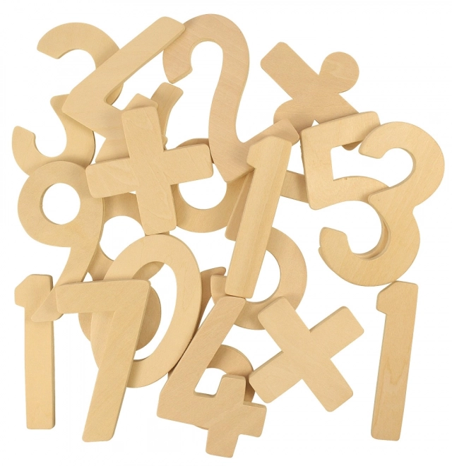 Bigjigs Toys Houten Cijfers met Symbolen