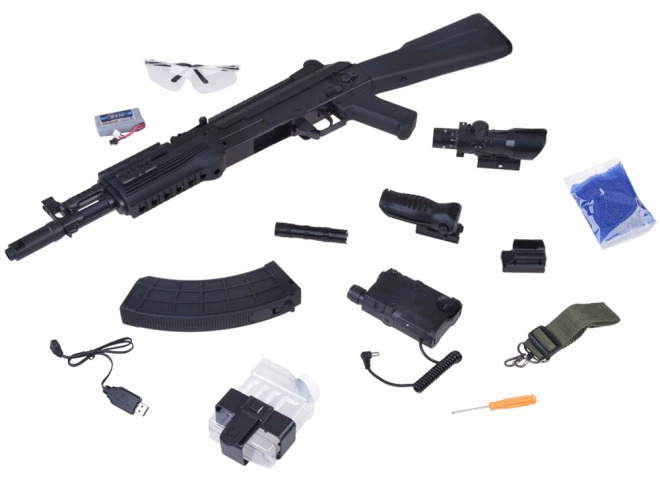 Grote realistische automatische AK-geweer met waterkogellader ZA3354