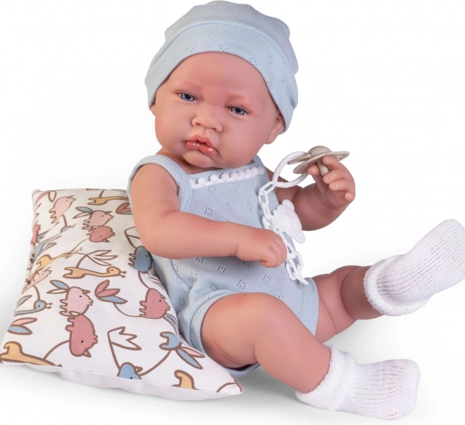 Realistische baby pop Antonio Juan met volledig vinyl lichaam 42 cm