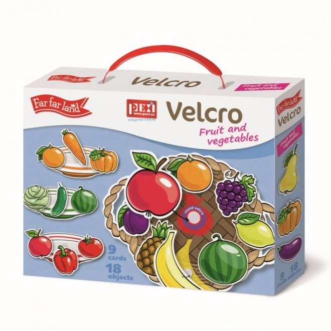 Fruit en groenten plastic puzzel