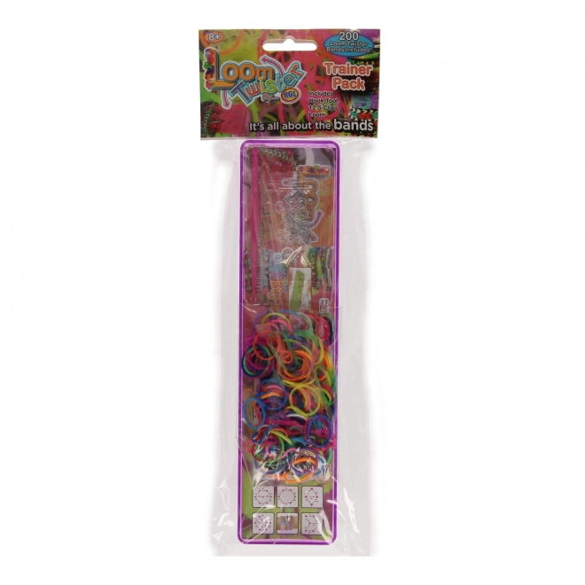 Loom set met 200 kleurrijke elastiekjes