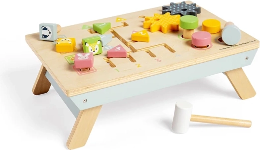 Bigjigs Toys houten actief werkbankje met hamerspel