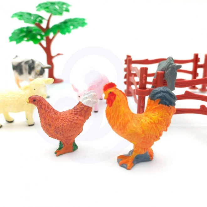 Woopie set boerderijdierenfiguren 14 stuks