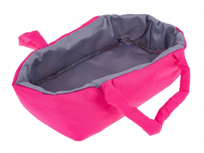 Roze poppenwagen 2-in-1