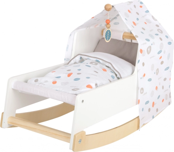 Poppenwieg SMALL FOOT Little Button met hemel